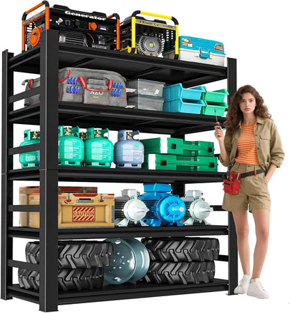 Heavy Duty 5-Tier Steel Garage Shelving Unit