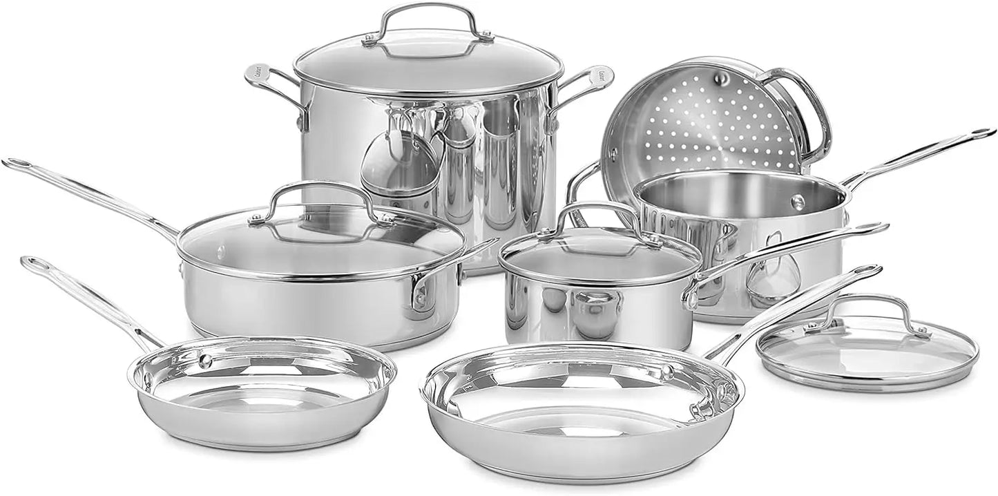 11-Piece Stainless Steel Cookware Set