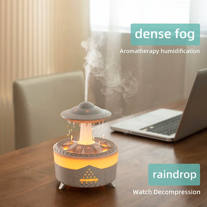 Rain Cloud Diffuser Mushroon Air Humidifier with Lamp