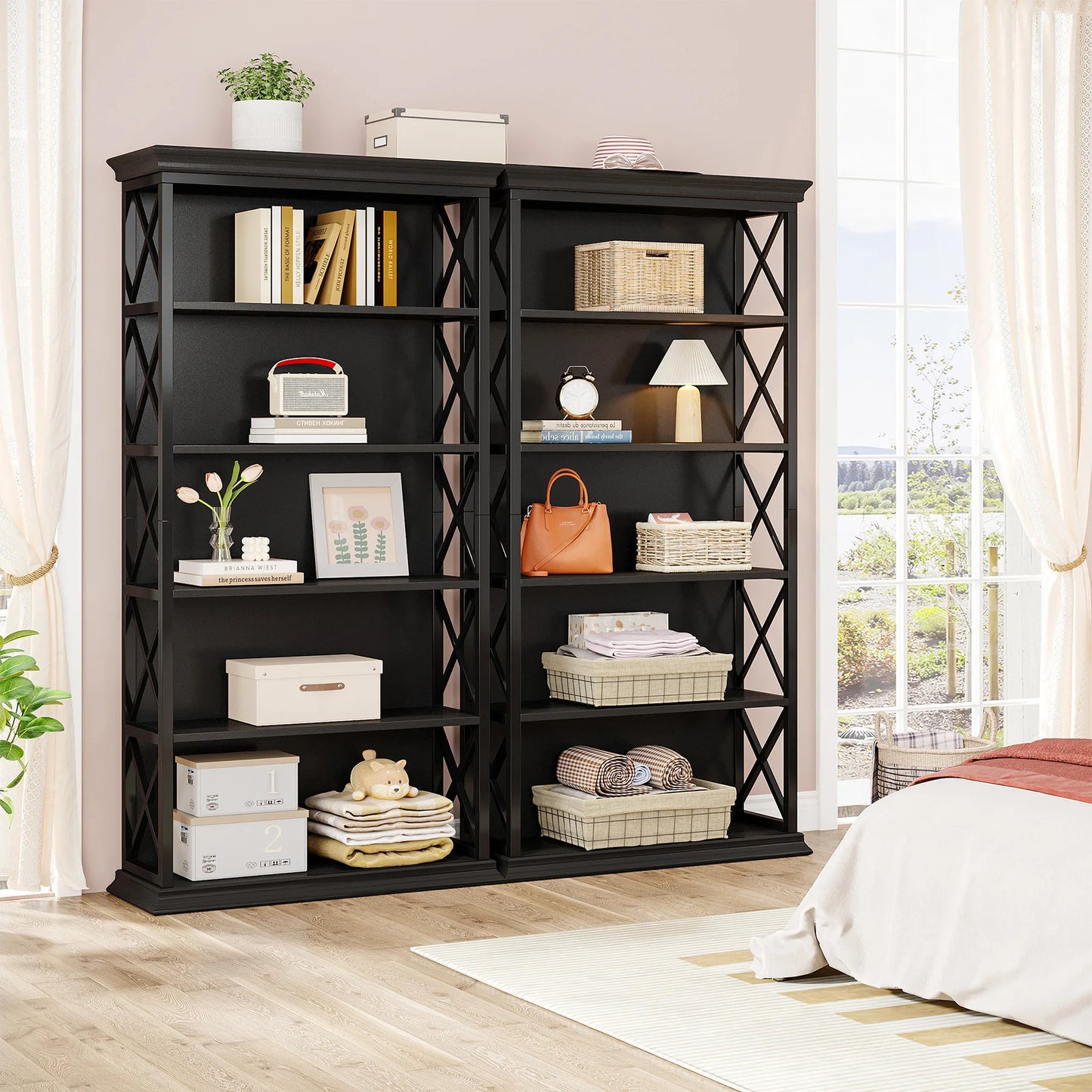 71 Inches Industrial Bookshelf