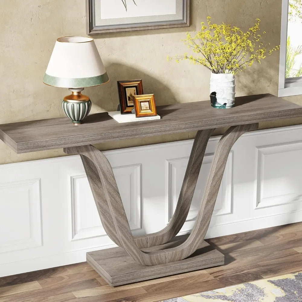 55 Inch Wood  Console Table
