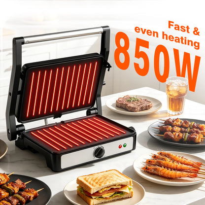 900W 2-Slice Sandwich Maker