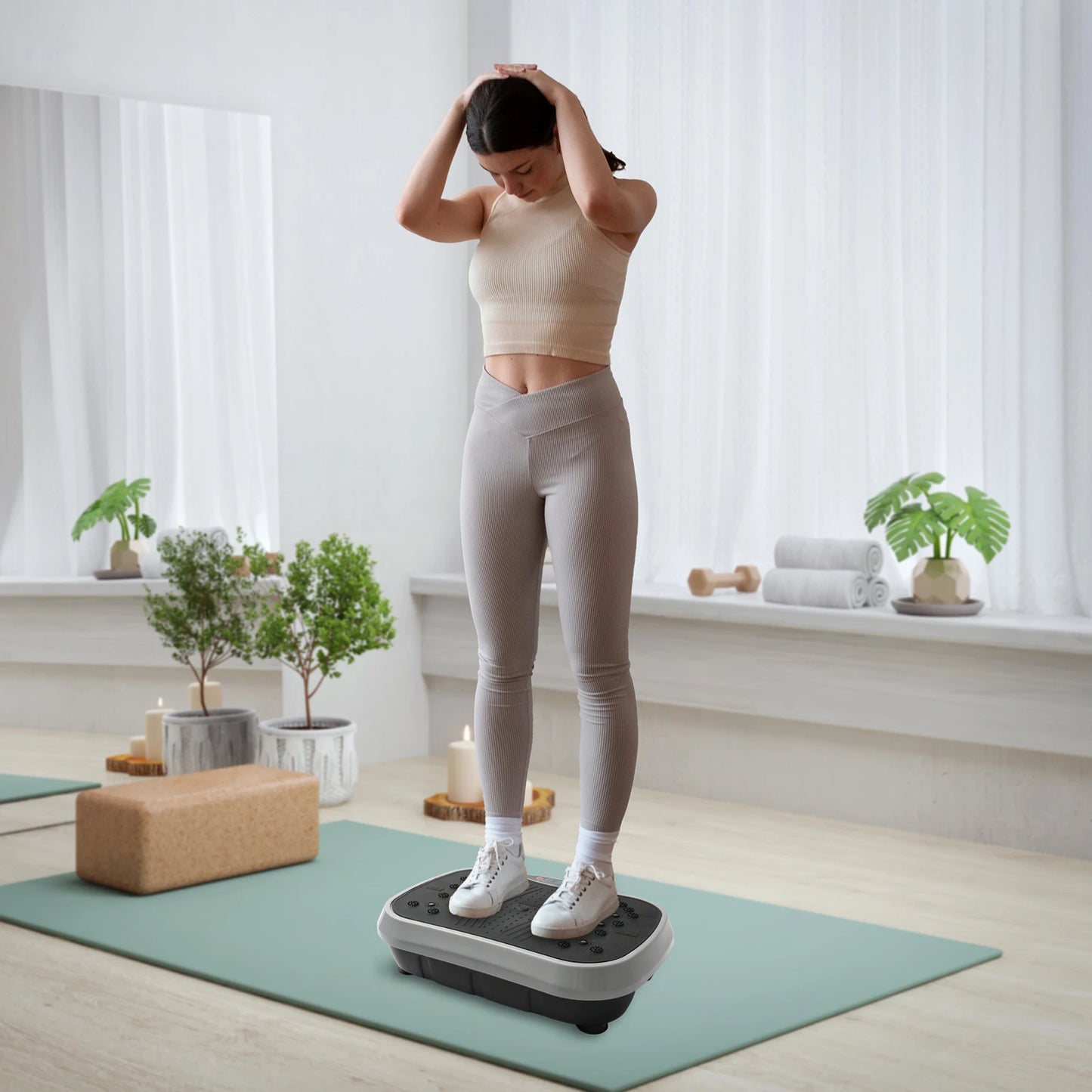 Fat-Burning Vibration Plate Exercise Body Shaping Machine