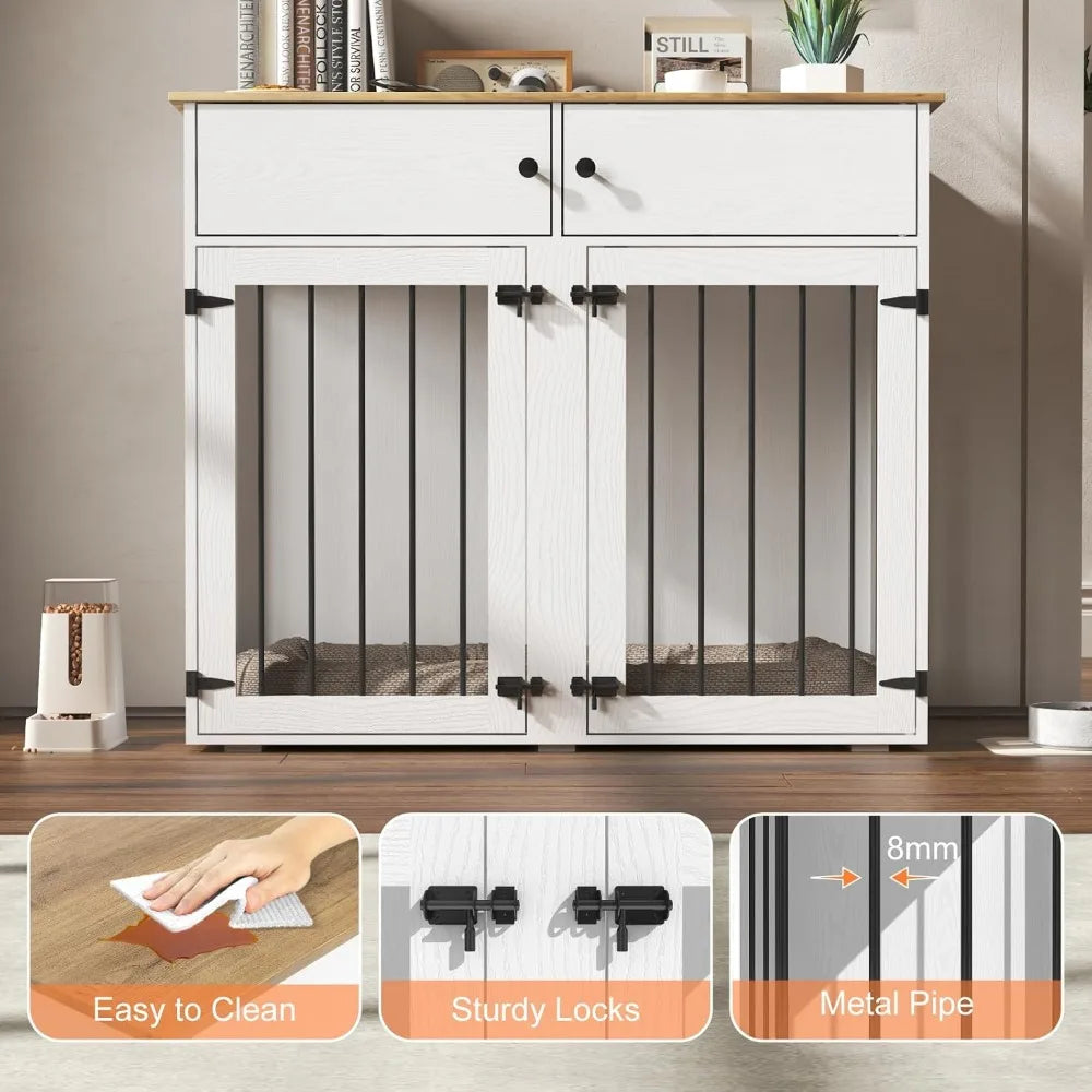 41 Inch Dog Kennel Indoor with Removable Divider