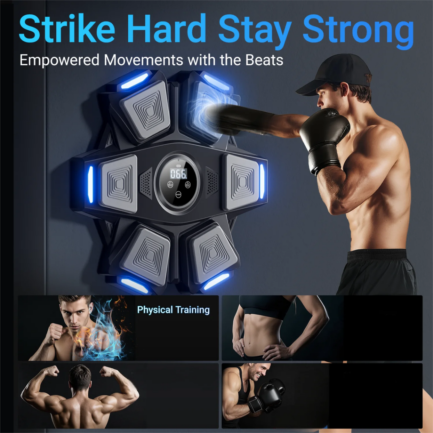 Musical boxing machine, suitable for both adults and children