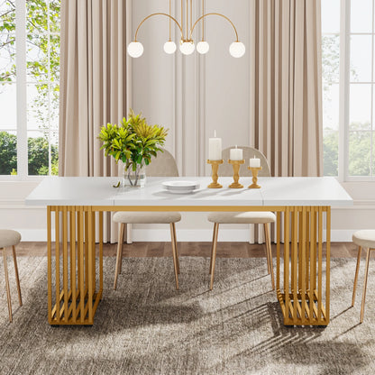 63-Inch Rectangular Dining Table for 4 to 6 people