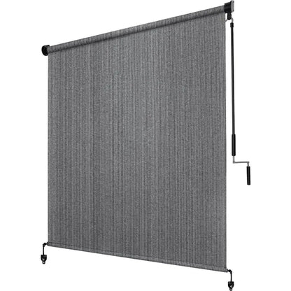 7' W X 8' L Exterior Outdoor Roller Shade with 95% UV Blocker