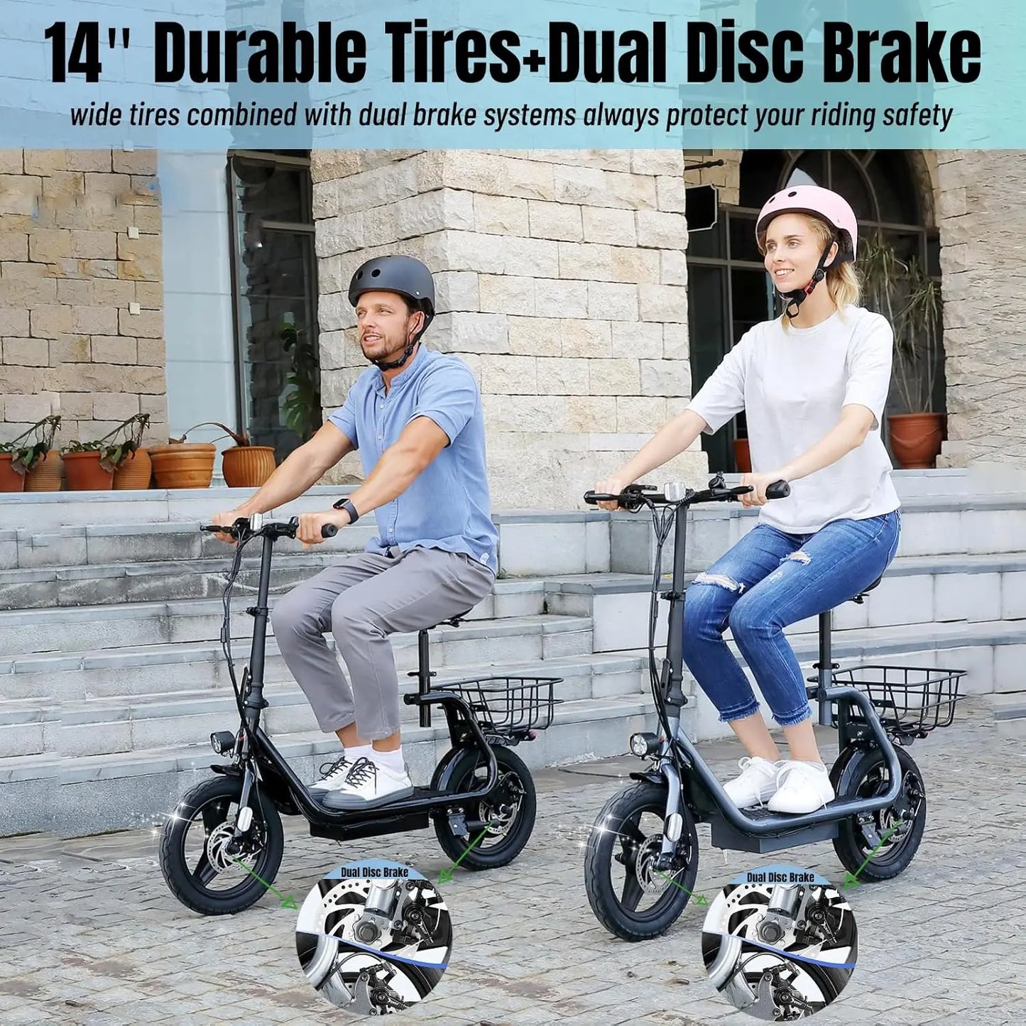 Peak 560W Electric Scooter Adults, 15Miles Range