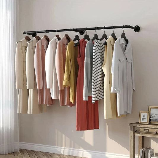 Heavy Duty Wall Mounted Hanging Garment Rack