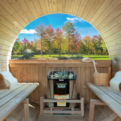 4-Person Barrel Style Luxury Home Sauna