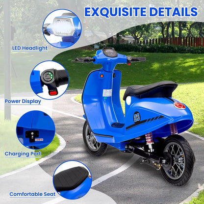 24V Electric Motorcycle for Kids 6-14 Years
