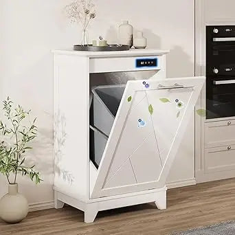 10 Gallon Recycling Double Tilt Out Trash Cabinet