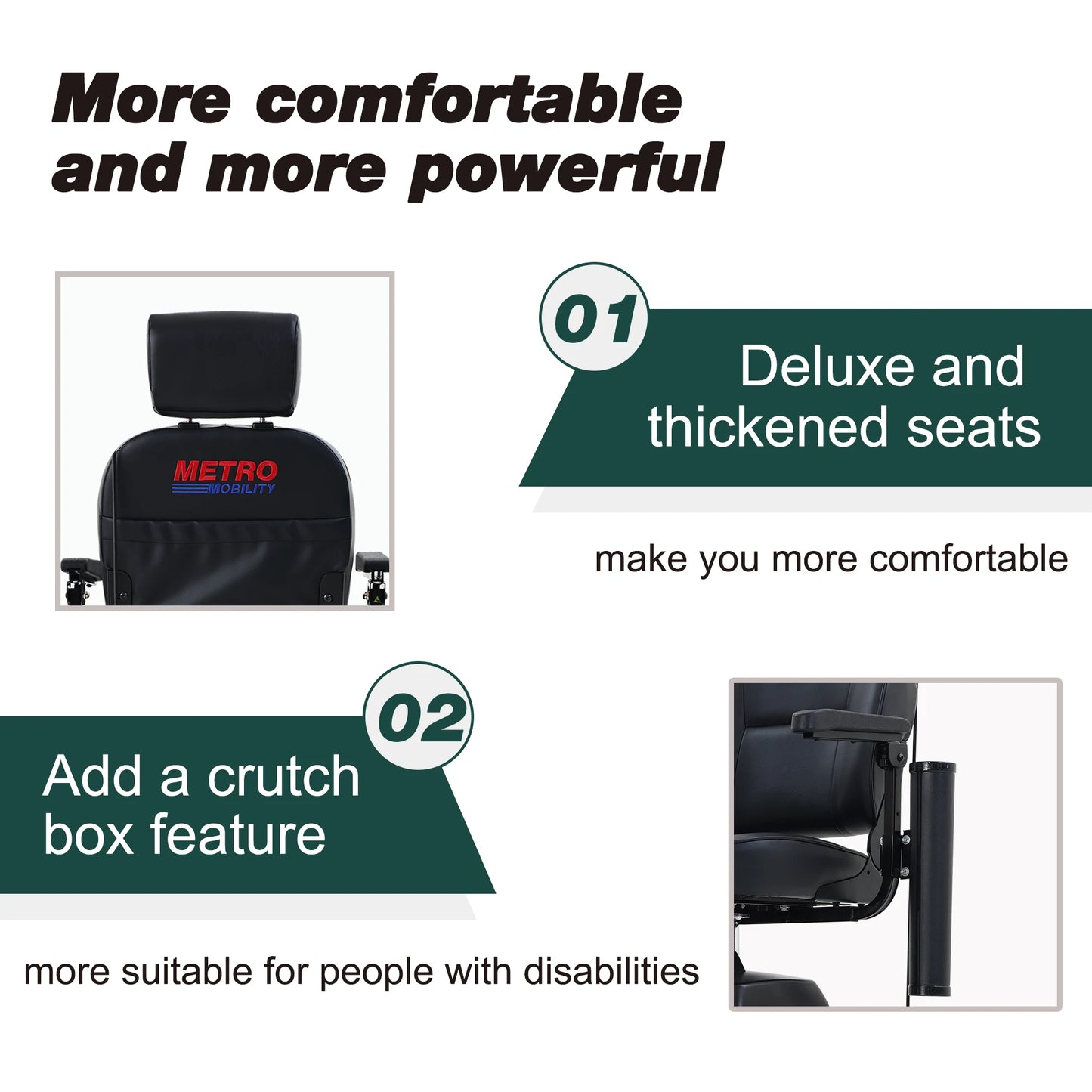 4-Wheel Outdoor Compact 300W Mobility Scooter for Outdoor