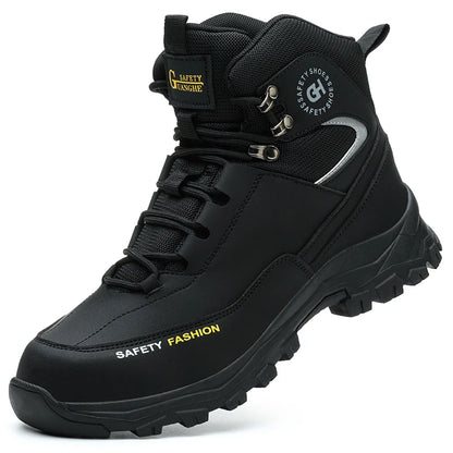 High Top Safety Shoes Men Steel Toe Work boots