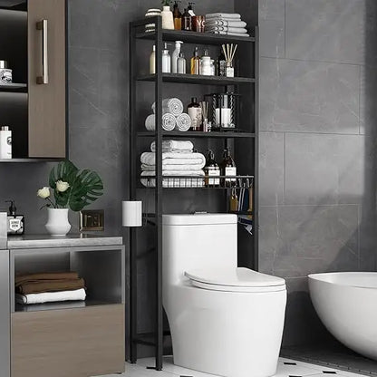 4-Tier Bathroom Organizer Shelf with Adjustable Shelf