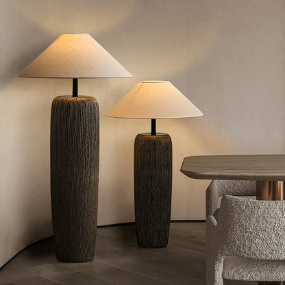 Ceramic Lamp Wabi Sabi Style Vintage Japanese Floor Lamp