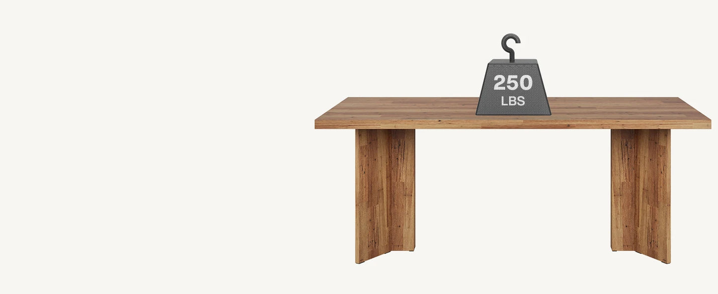 63-inch Farmhouse Kitchen Table with Large Tabletop