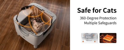 F6 Self-Cleaning Litter Box with Odor Control