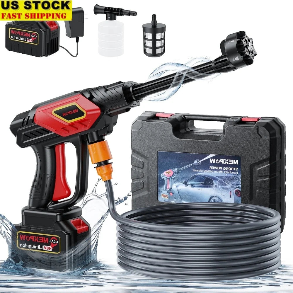1000PSI Portable Power Cordless Pressure Washer