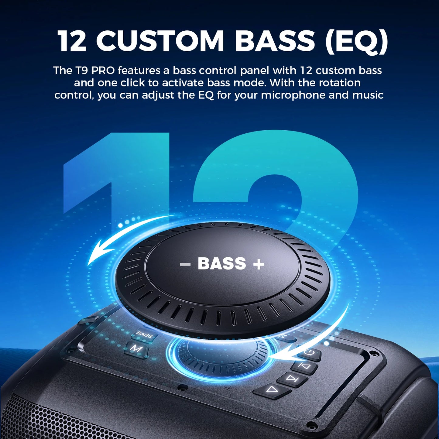 250W PEAK Large Bluetooth Speaker Massive 120dB/12