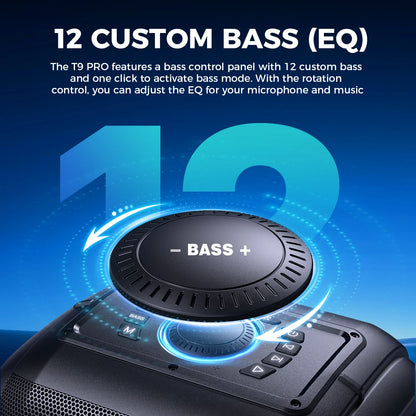250W PEAK Large Bluetooth Speaker Massive 120dB/12