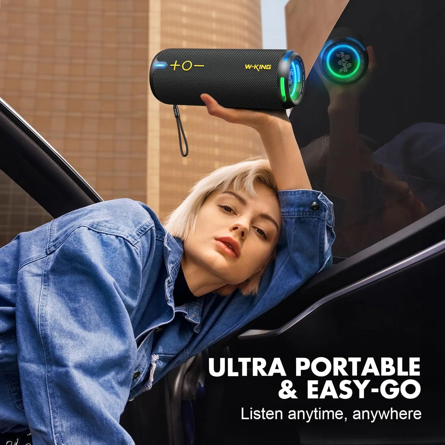 40W Portable Speaker, IP67 Waterproof High-Quality Audio