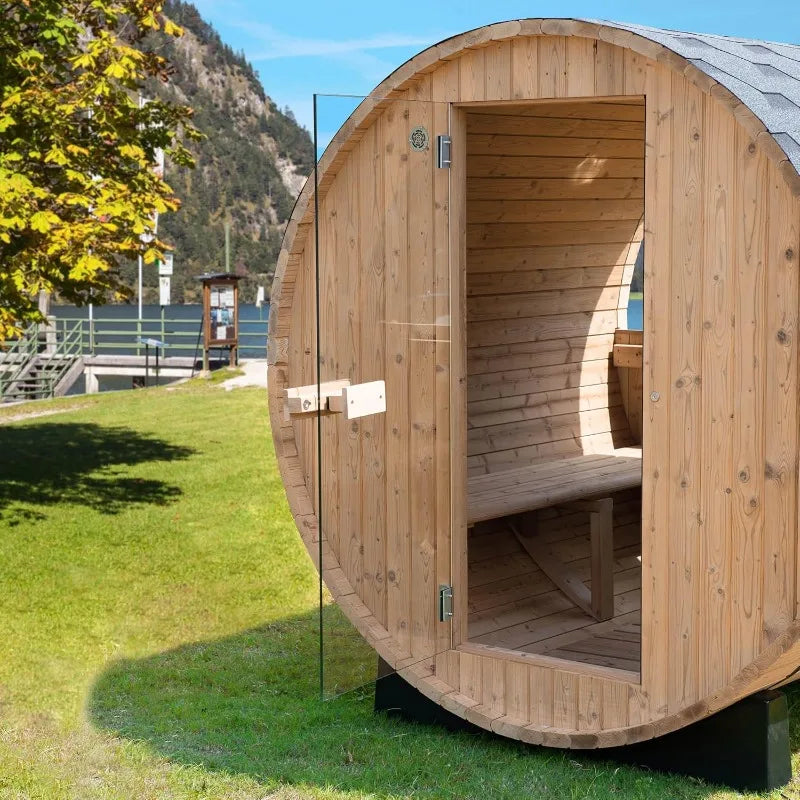 4-Person Barrel Style Luxury Home Sauna