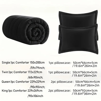 Soft Breathable All Seasons Bedding with 2/3 pcs,1 Comforter