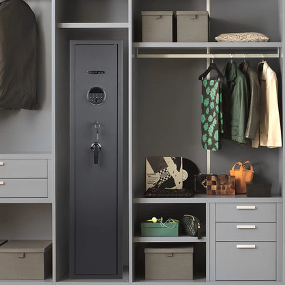 Mustak 3-8 Rifles Gun Safe for Home with Fingerprint/Keypad