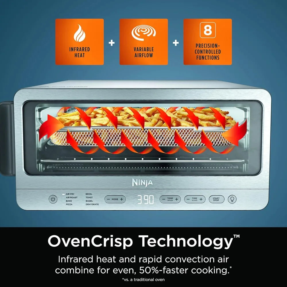 8-in-1 Functionality Air Fryer Toaster Oven Combo