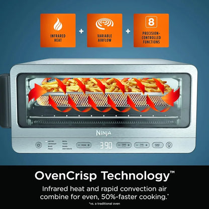 8-in-1 Functionality Air Fryer Toaster Oven Combo