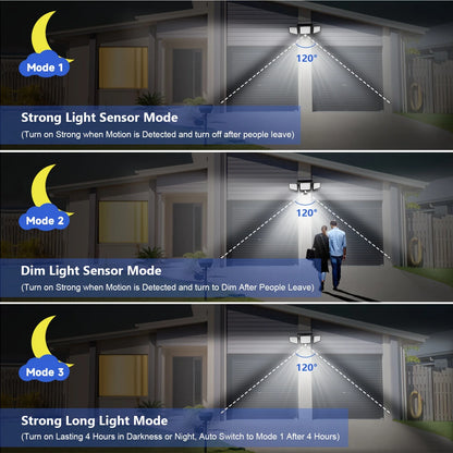 Solar Light with 200+ LEDs and Motion Sensor