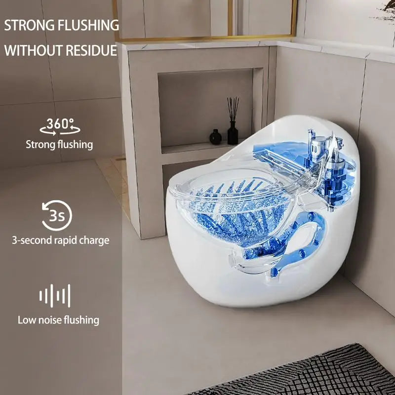 Single Flush Egg Shape Toilet 1.28 GPF