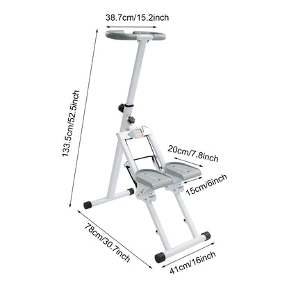 Foldable Indoor Vertical Stair Climbing Machine for Full-Body Workout
