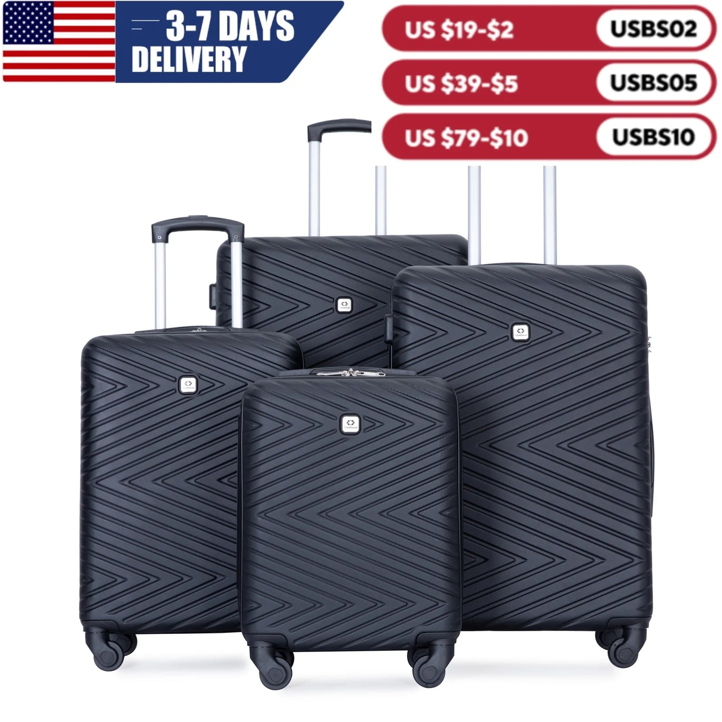 4-Piece Travel house Luggage Set