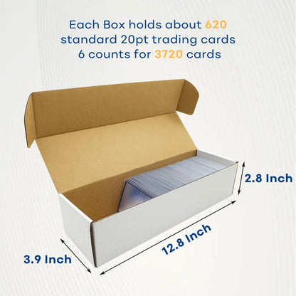 Cardboard Trading Card Storage Box with Dividers