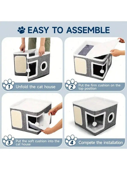 4-Season Multi-Level Cat House