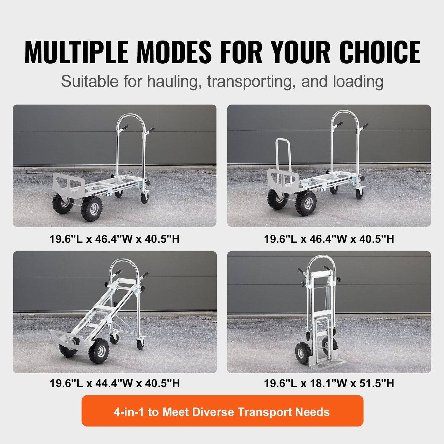 Heavy Duty Industrial Collapsible Dolly Cart