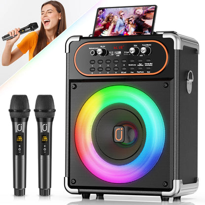 Portable Bluetooth 5.3 Kara Speaker, Echo Adjustment
