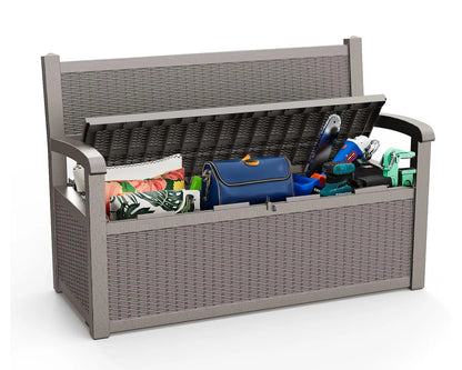80 Gallon Waterproof Lockable Storage Bench