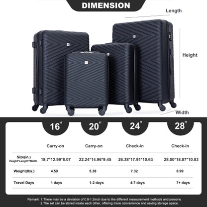 4-Piece Travel house Luggage Set