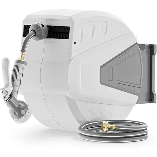 180°Swivel Retractable Garden Hose Reel,5/8 in x 100 FT