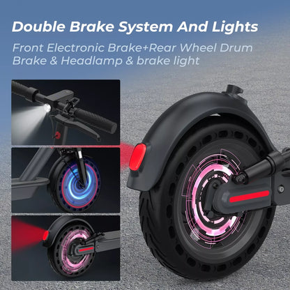 500W 22MPH Adult 10inch Electric Scooter Shock-absorbing