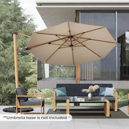10FT Patio Offset Umbrella for Patio, Garden, Deck