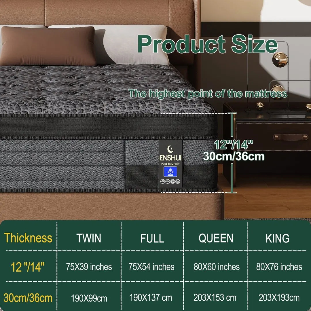 12/14inch Memory Foam Mattress
