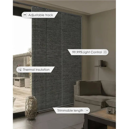 New 99.99% Blackout Adjustable Sliding Vertical Blinds