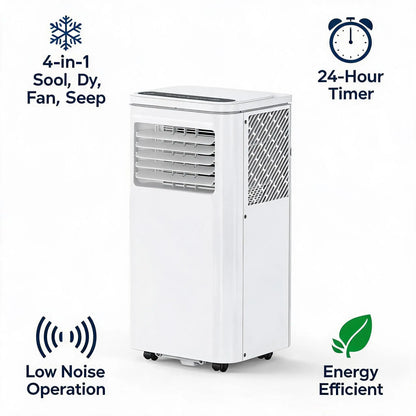 8000 BTU Portable Air Conditioner 3 In 1 Cooling Dehumidifier