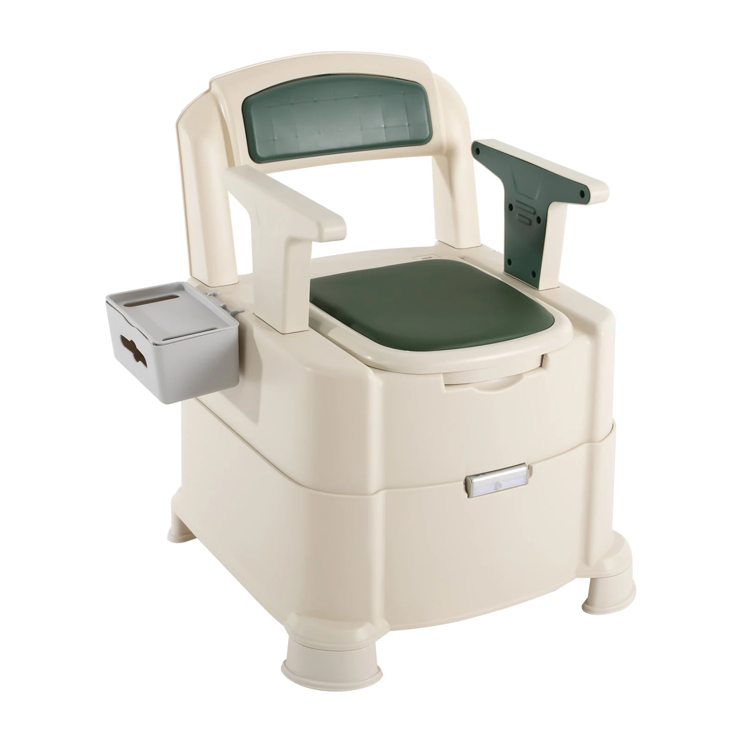 Bedside Commode Toilet with Sensor Night Light