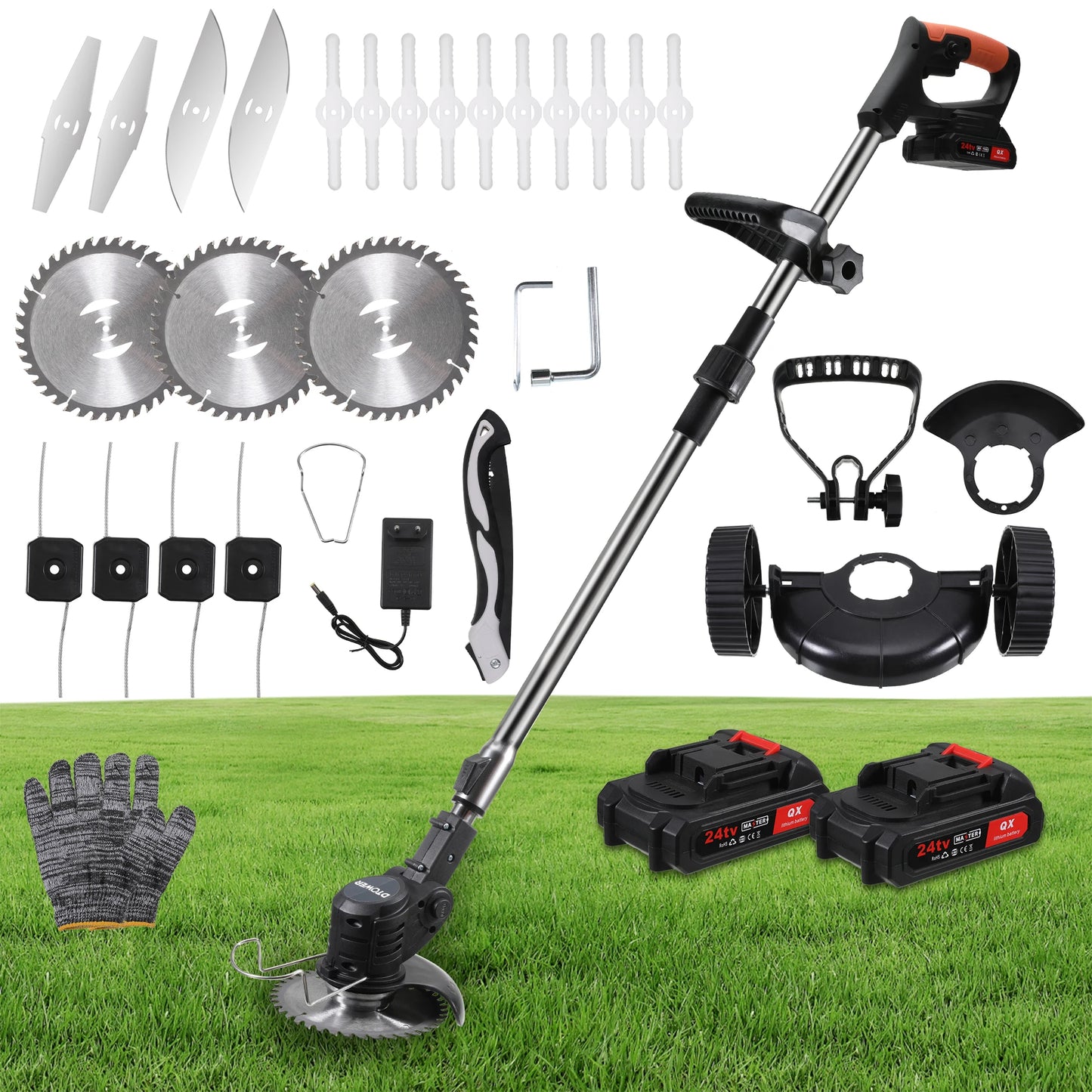 Electric Lawn Mower Cordless Grass Trimmer