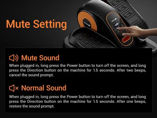 Quiet Portable Under Desk Elliptical for Seniors